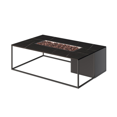 Газовый камин KAMINEX Газовый камин-стол Лаки черный уличный — выбрать подходящую модель для заказа