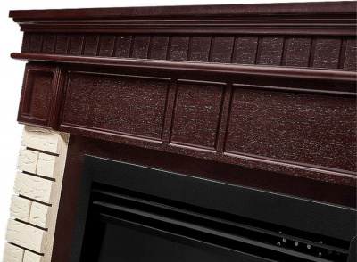 Биокамин Electrolux Каминокомплект биокамин Firelight BFP/P-2520, портал Bricks 25 камень бежевый, шпон темный дуб