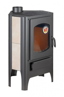 Печь Экокамин БАВАРИЯ ЭКО УГЛОВАЯ С ПЛИТОЙ