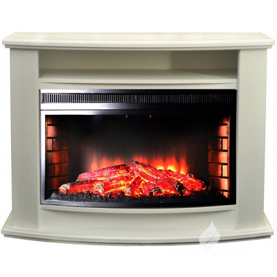 Портал для электрокамина INTER-FLAME Мельбурн под Panoramic 33W LEDFX белый