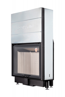 Каминная топка Экокамин Вега 1000М принтинг с подовым горением