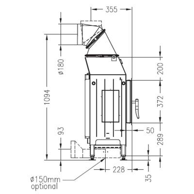 Каминная топка PALAZZETTI Sunny Fire Inserto 74