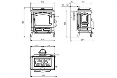 Печь Isetta con cerchi Evo (из Рига Молл)