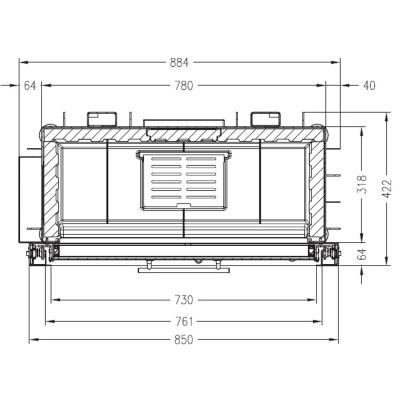 Каминная топка PALAZZETTI Sunny Fire 73 Front