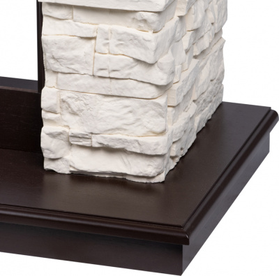 Портал для электрокамина Electrolux Michigan 60, камень молочный, шпон темный дуб