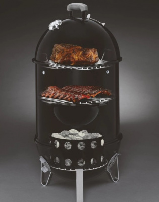  WEBER Коптильня Smokey Mountain Cooker, 47 см, Черный